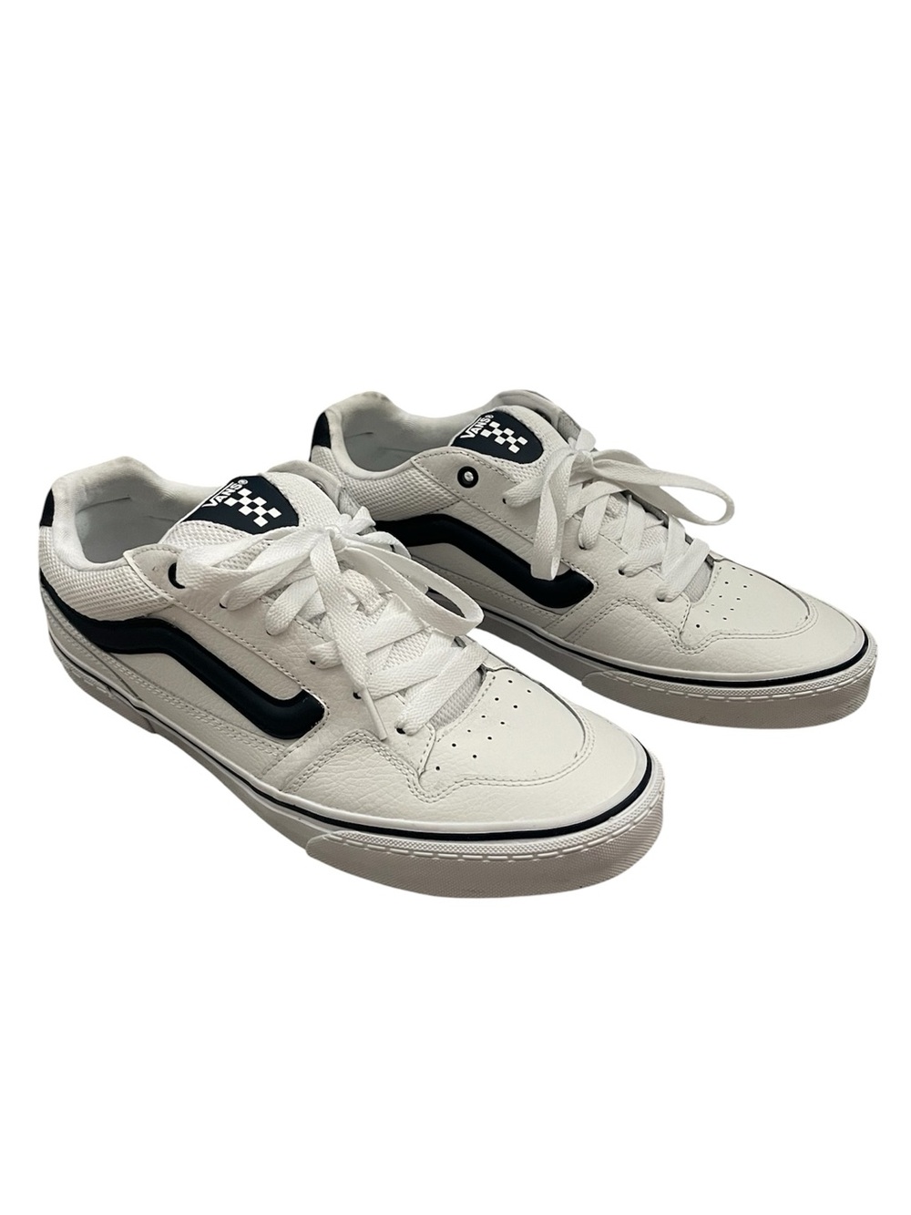 VANS Caldrone Blue and White Sneakers